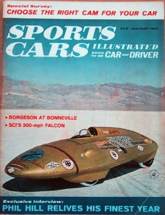 SPORTS CARS ILLUSTRATED 1961 JAN - GOLDEN COMMODE